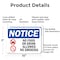 Signmission No Food Or Drink Allowed No Smoking OSHA Notice Sign, Aluminum, 10in W x 7in L, 2PK OS-2PACK-NS-A-710-L-14576 - alternate 6